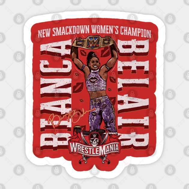 Bianca Belair Champ Sticker by MunMun_Design